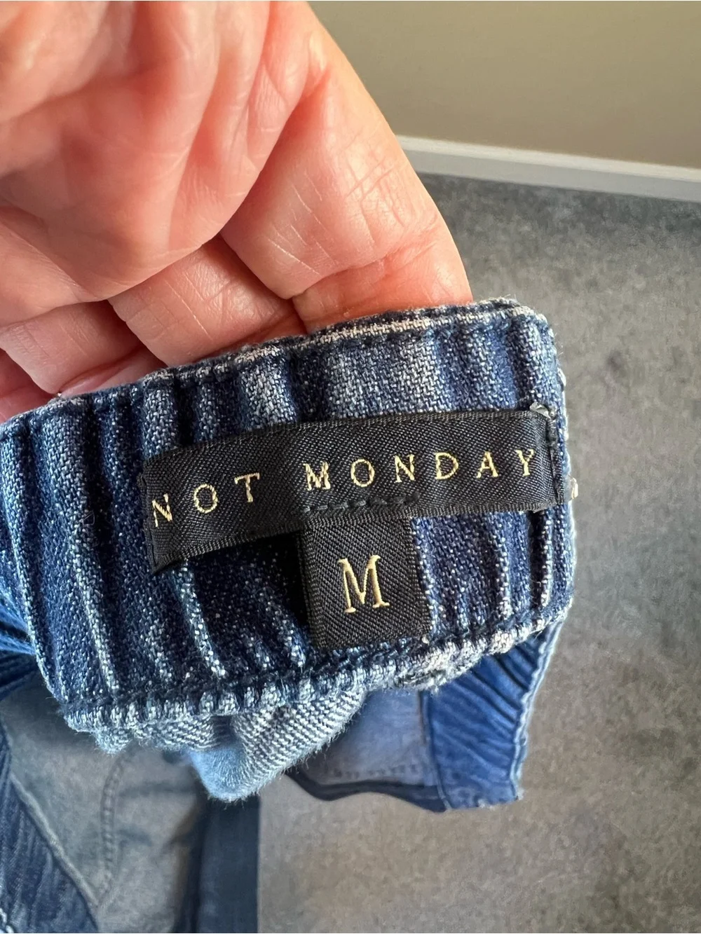 not monday palmer denim short